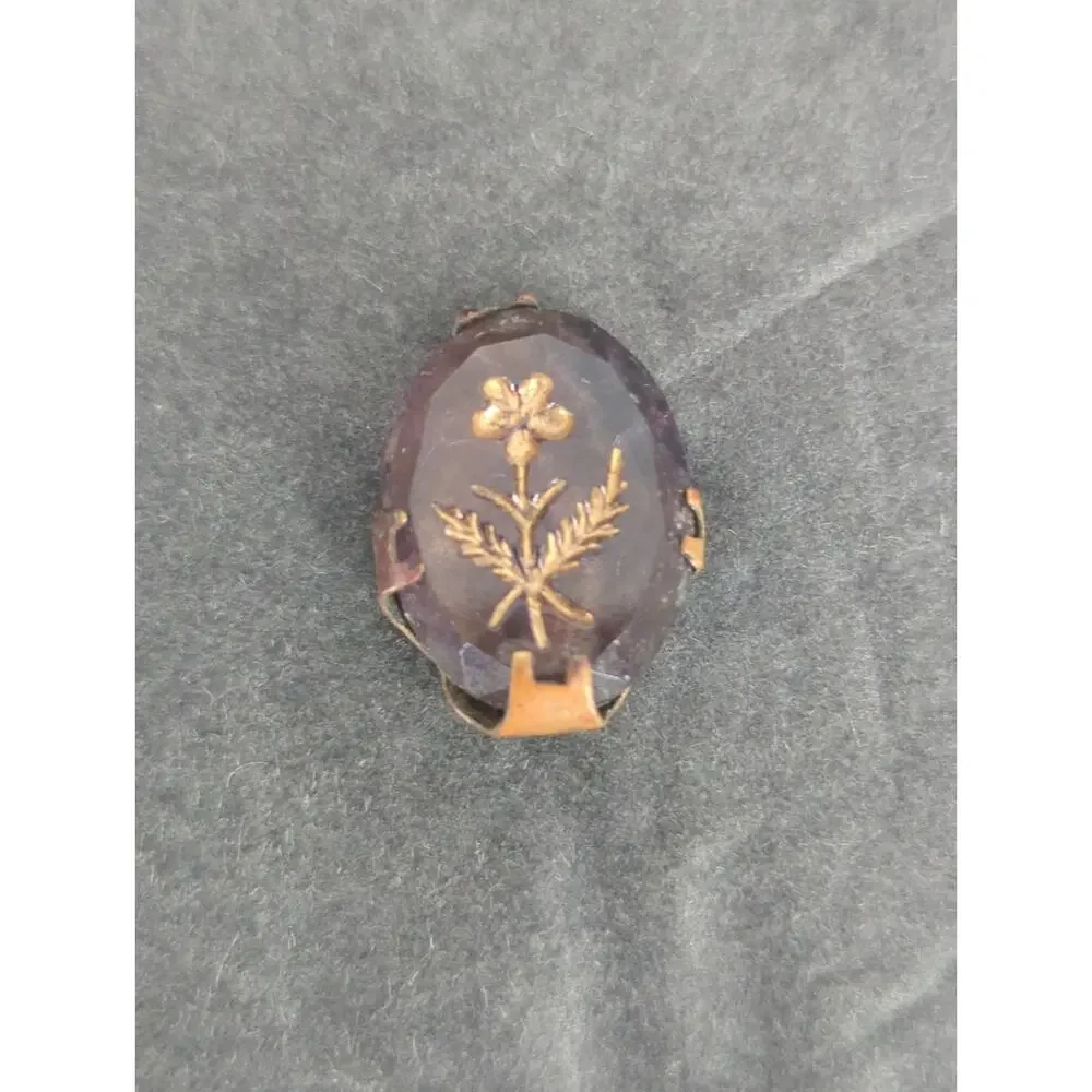 LOT LL of 10 Antique Vintage Victorian Brass Mixed Materials Buttons ESTATE FIND